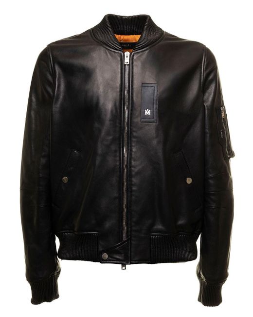 Giubbotto bomber aviatore in pelle e