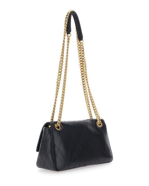 Tory Burch White Shoulder Bag Charlie Small Leather