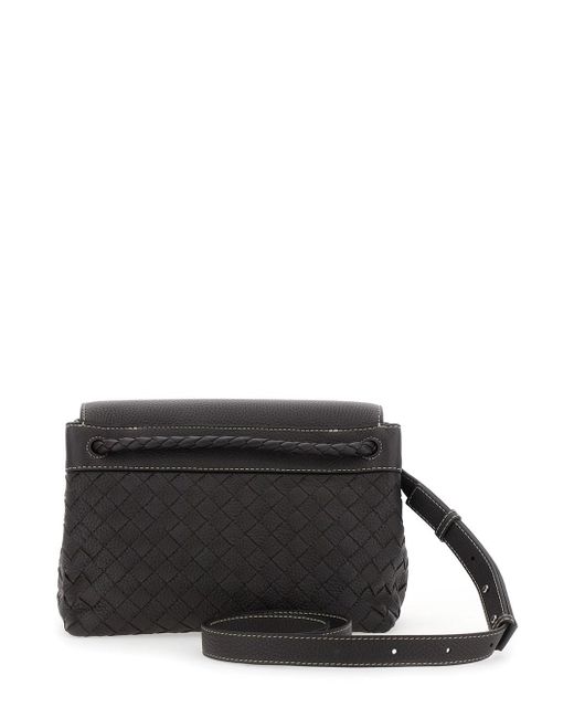 Borsa A Spalla 'Andiamo' Con Dettaglio Knot Sul Fronte di Bottega Veneta in Black da Uomo