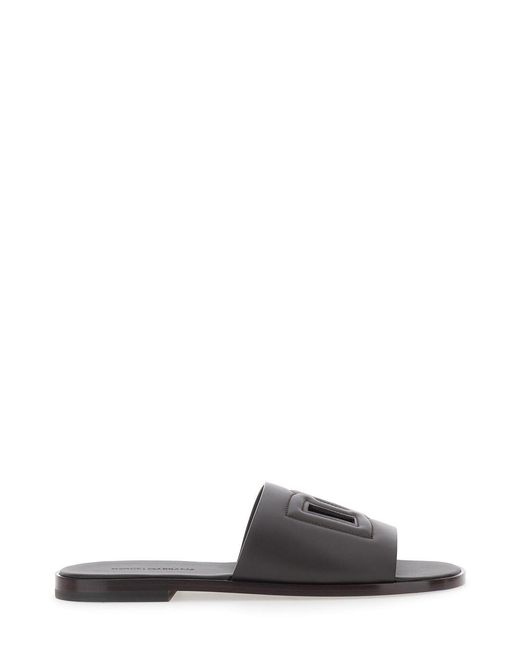 Dolce & Gabbana Multicolor Sandals With Cut-Out With Logo On The Front for men