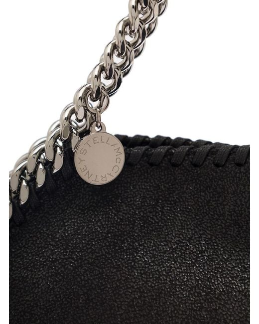 Stella McCartney Black Tiny Tote Bag With Charm