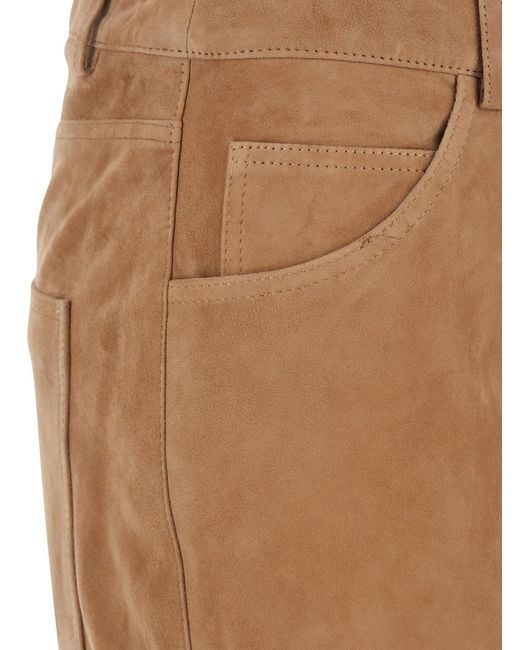 Arma Natural 'Michela' Trousers With Belt Loop
