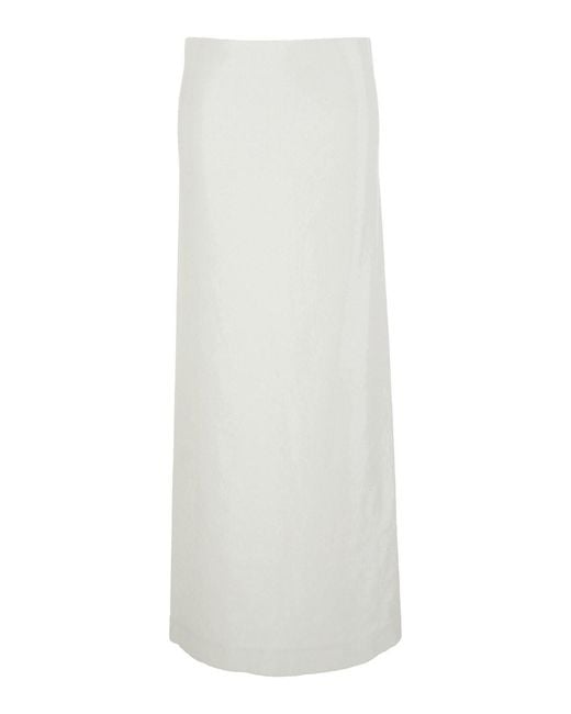 Totême White Skirt With All-Over Sequins