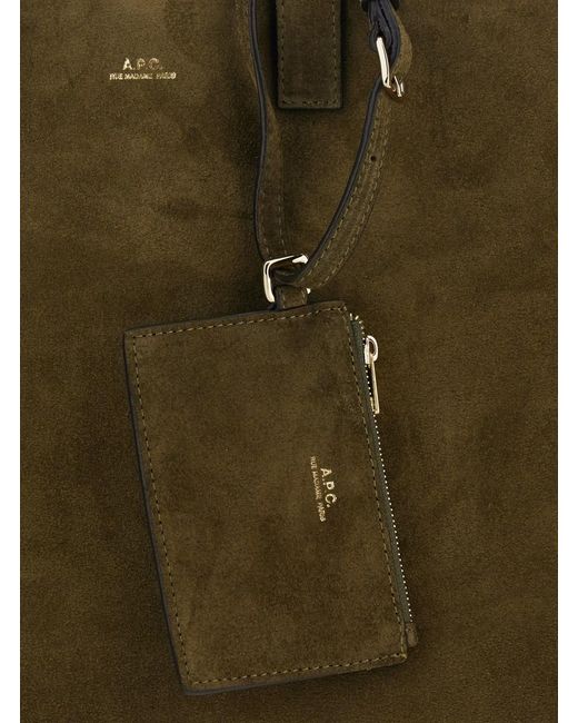 A.P.C. Multicolor €Œle Drummer†Shopper With Four Handles And Logo Lettering On The Front