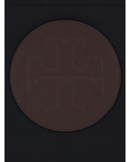 Tory Burch Black Tote Bag Ella Twist Ecoleather