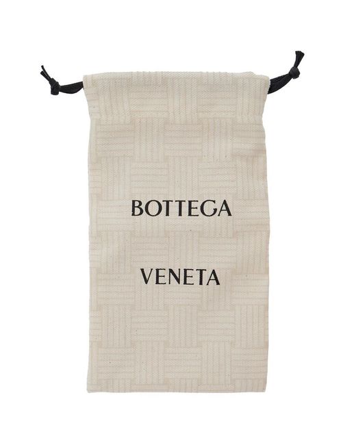 Bottega Veneta Brown 'Shield' Sunglasses With Geometric Frame And Side Logo
