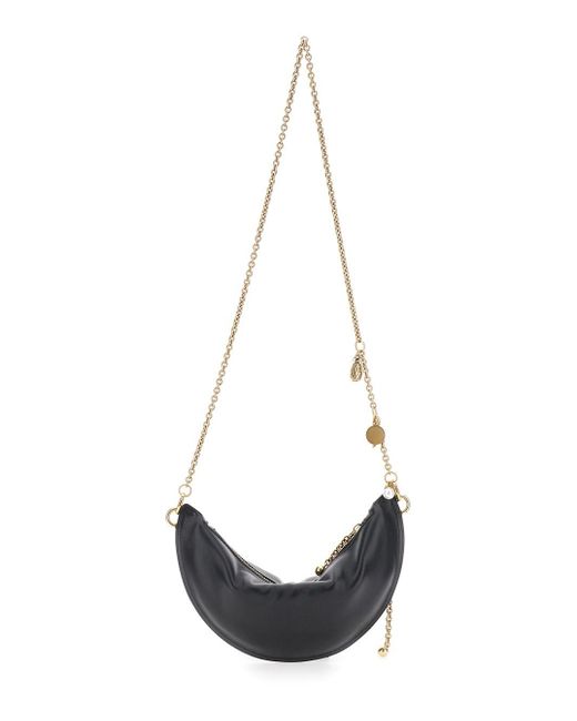 Chloé White Shoulder Bag With Chain Shoulder Strap And Half Moon Desig