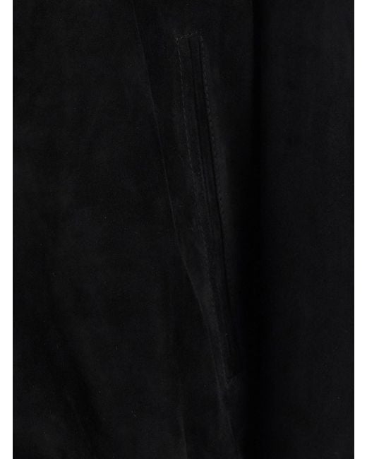 Low Brand Black Jacket With High Collar And Button Closure for men