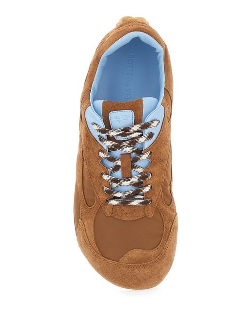Bottega Veneta Brown 'Orbit Flash' Sneaker With Logo Lettering Detail On The Heel for men