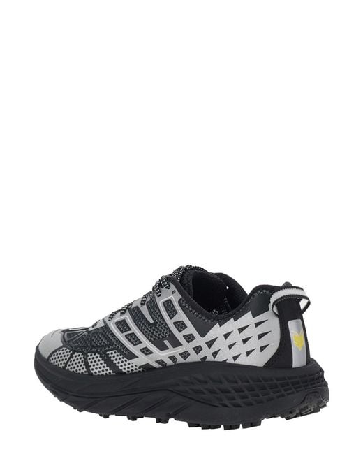 Sneaker 'U Speedgoat 2Ts' Low Top Con Lacci Con Stampa E Logo Let di Hoka One One in White