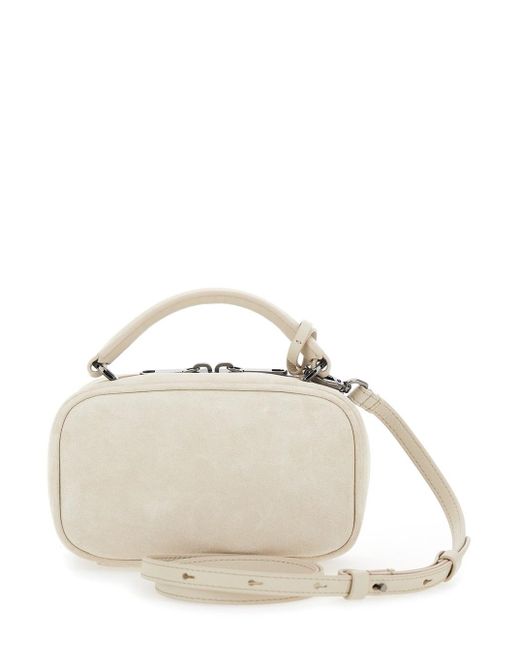 Borsa A Tracolla 'Boston Explorer' Con Charm Con Lu di Brunello Cucinelli in Natural