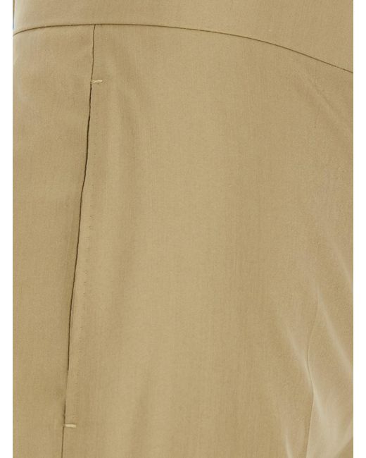 Max Mara Natural Trousers Mxsbronte Wool-Silk