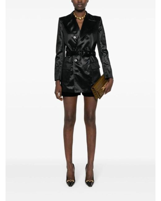 Saint Laurent Black Double-Breasted Jacket