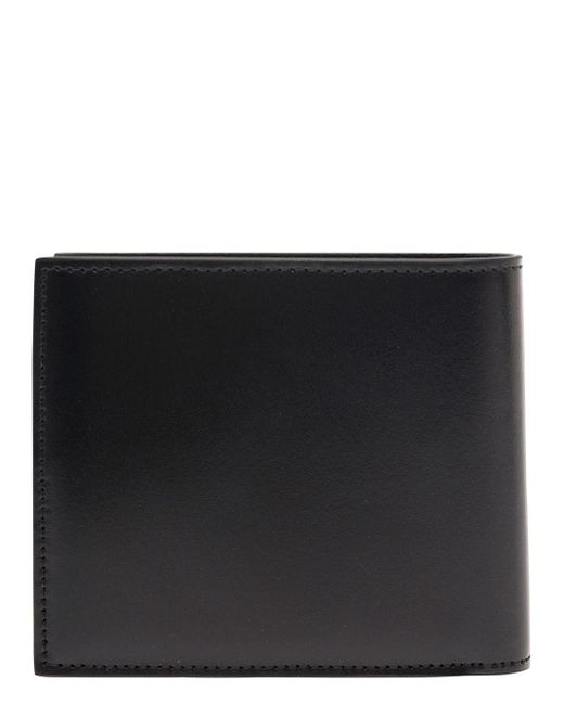 Balenciaga Black Bifold Wallet With Layered Sports Motif Print for men
