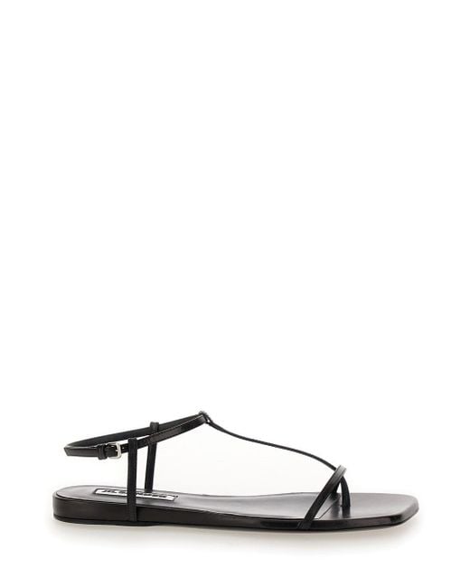 Jil Sander White Sandals With Ankle Buckle Closure