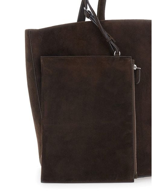 The Row Brown 'Park Tote' Tote Bag With Shoulder Strap