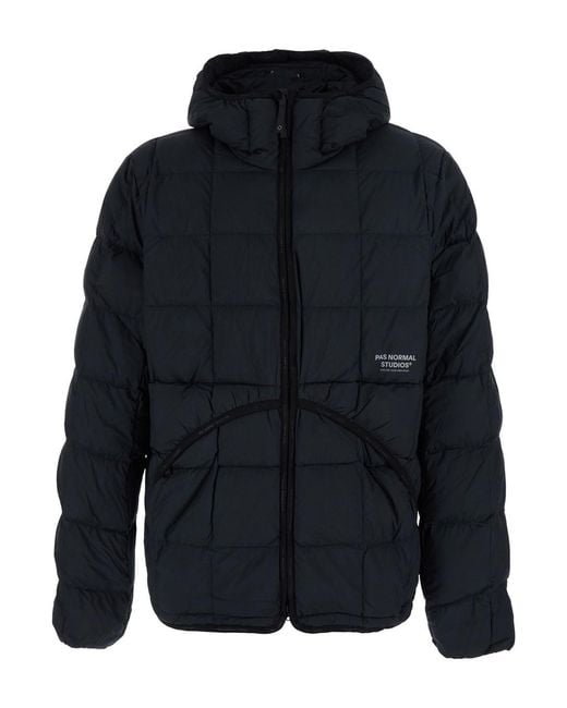 Pas Normal Studios Blue Off-Race Down Liner Jacket With Padding, Tech Fabri for men
