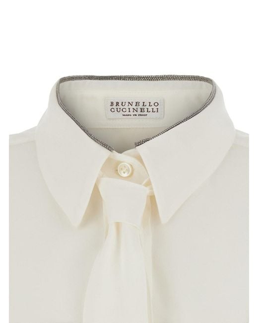 Brunello Cucinelli White Camicia