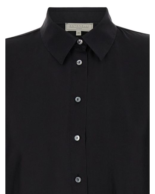 Antonelli Black Bassano Short Sleeve Shirt