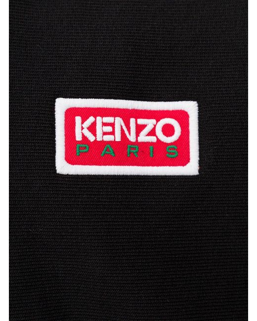 Felpa Con Cappuccio E Stampa Logo Sul Fronte E Retro di KENZO in Black da Uomo