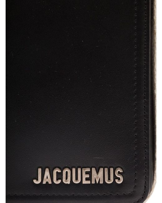 Jacquemus Black 'La Cuerda Vertical' Shoulder Bag With Front Logo for men