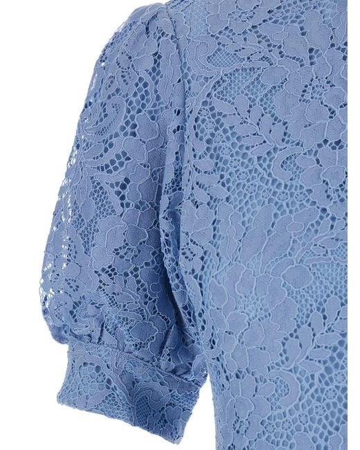 MICHAEL Michael Kors Blue Mini Dress Cotton Blend