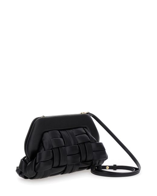 THEMOIRÈ Black 'Bios' Weaved Clutch Bag