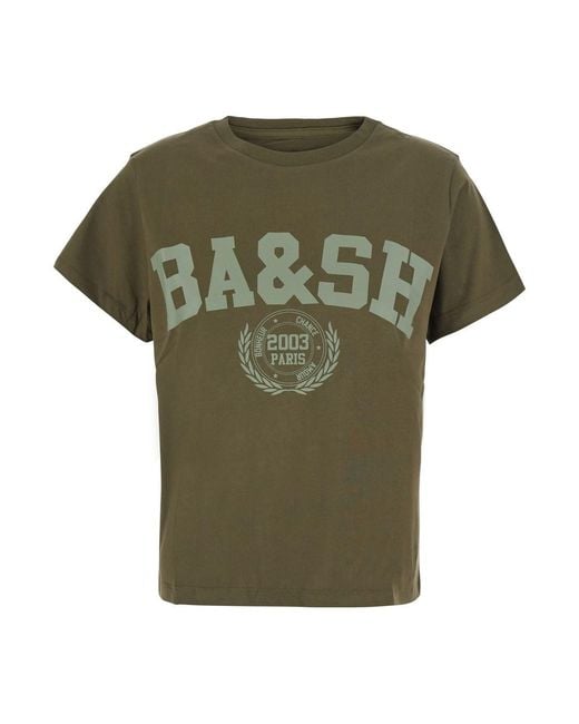 Ba&sh Green Tshirt Ioni