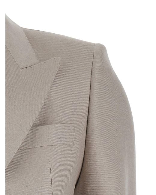 Linen Suit di Tagliatore in Gray