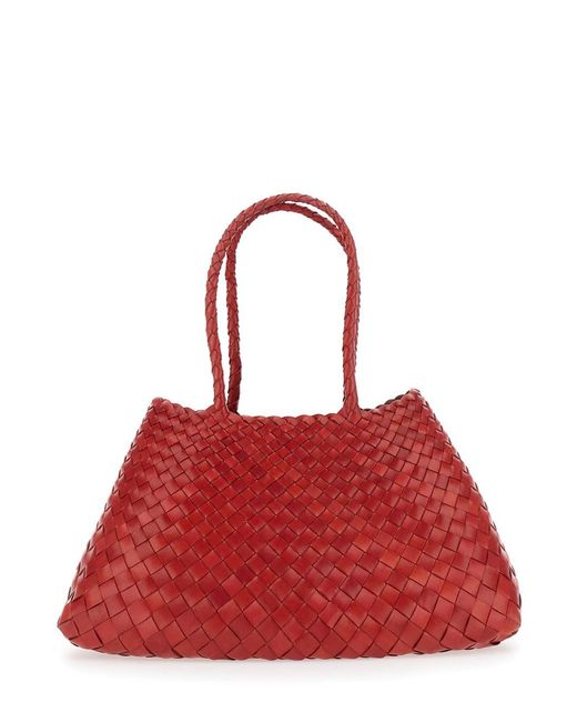 Dragon Diffusion Santa Croce Big Tapered Bag With Leather Straps A