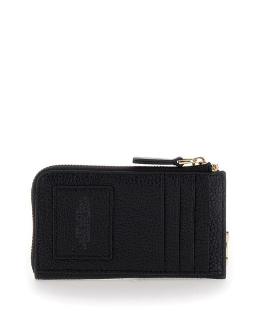 Marc Jacobs Black Wallet With Logo Detail And Snap Hook