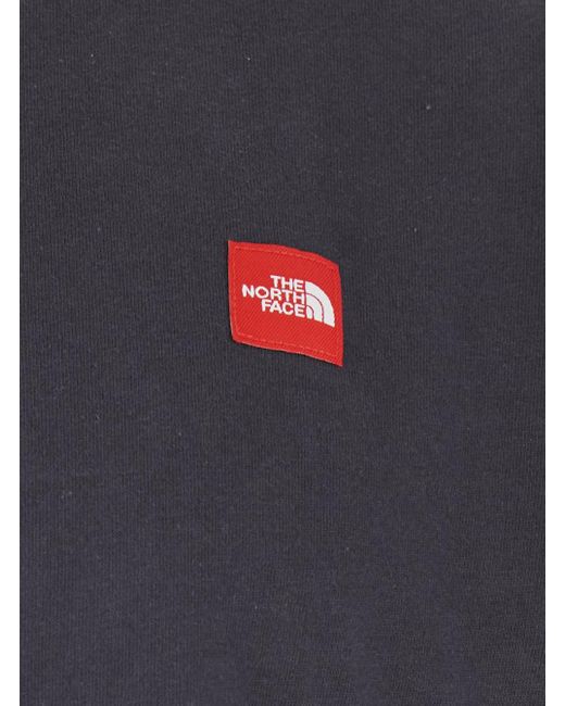 T-Shirt Girocollo Con Patch Logo Sul Fronte di The North Face in Blue da Uomo