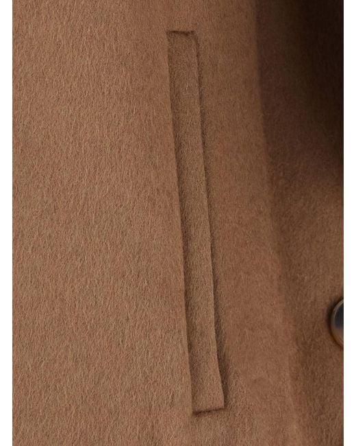 GIOVANNI PARIS Brown Coat With Classic Design And Front Closure