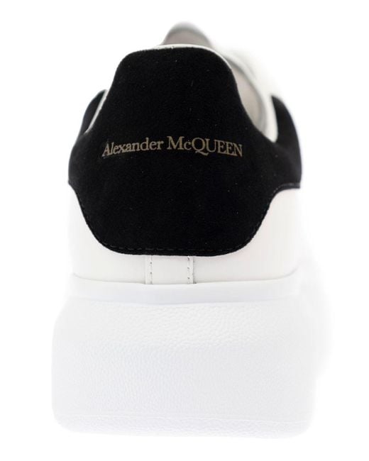 Alexander McQueen White Oversize Leather San