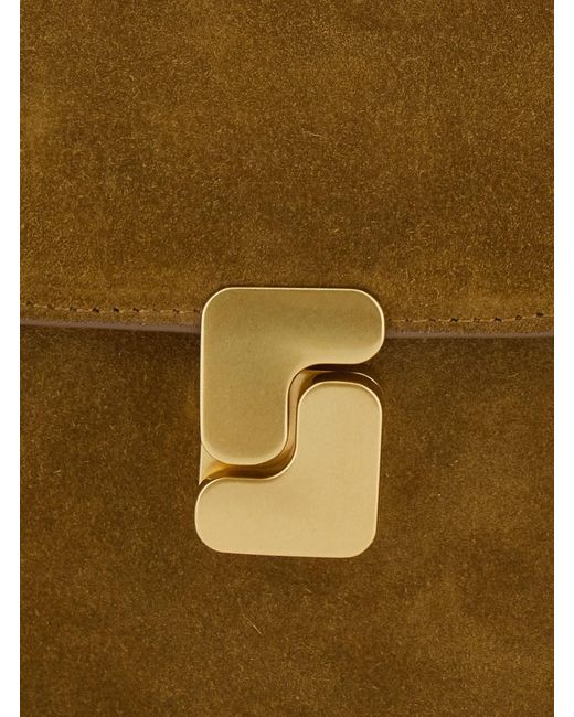 Soeur Green Shoulder Bag "Bellissima Mini" With Flap Closure