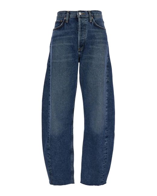 Agolde Blue 'Luna' Five-Pocket Jeans