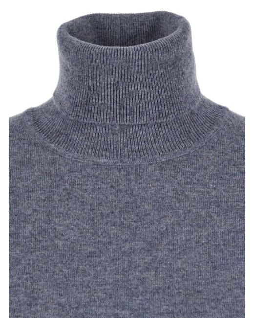 Le Plain Blue Turtleneck