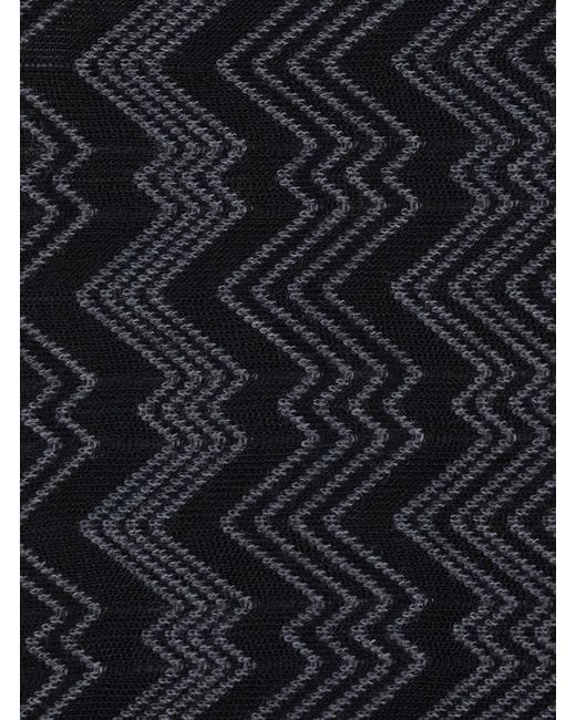 Missoni Black High Neck Poncho