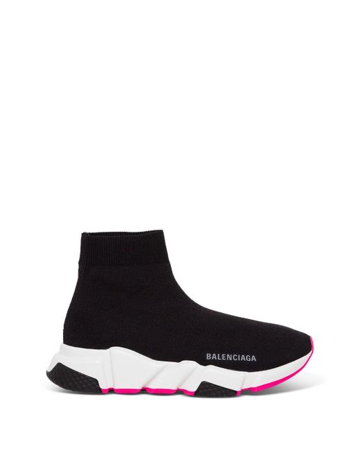 Sneaker Speed con Suola Rosa di Balenciaga in Black