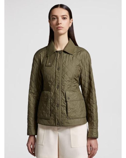 Moncler Green Military Padded 'Galene' Jacket