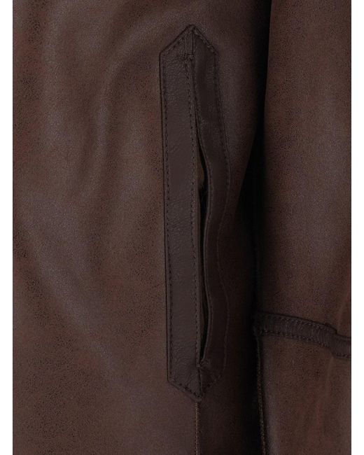 Urbancode Brown Fur Jacket With Reversible Design