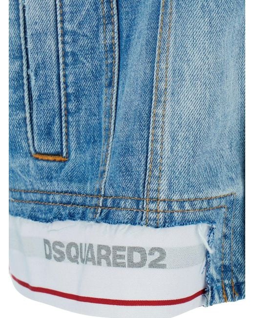 DSquared² Blue Denim Jacket for men