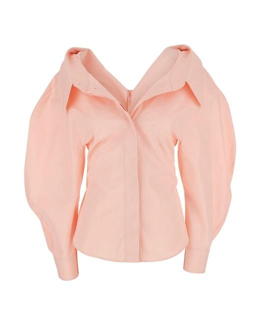 Givenchy Pink Fitted Shirt Cotton