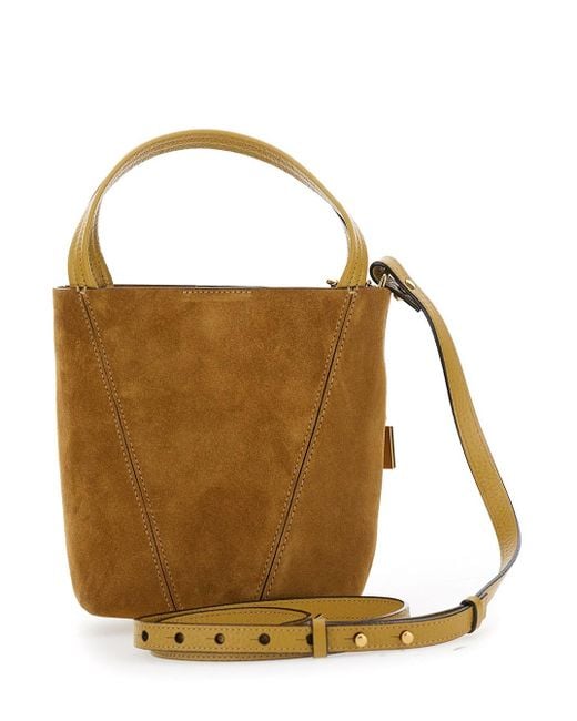 Borsa A Spalla 'Spin' Con Tracolla Regolabile E Removibile E Cha di Chloé in Brown