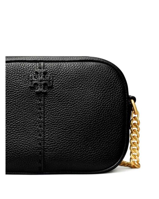 Tory Burch Black 'Mcgraw' Crossbody Bag With Double T Detail