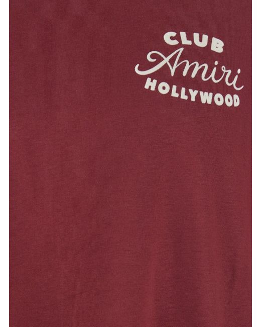 Amiri Red Club T-Shirt for men