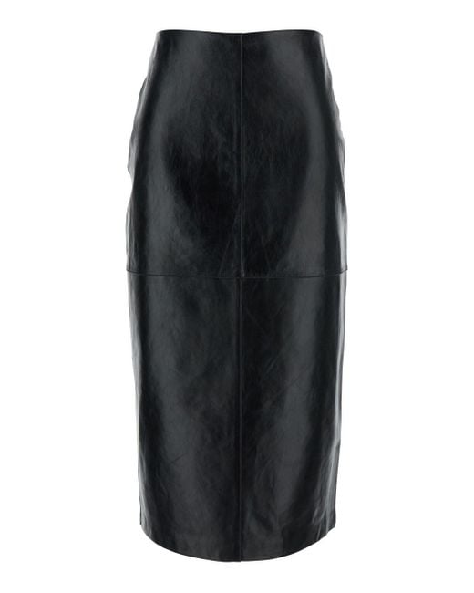 Sportmax Black Skirt With Hidden Back Closure