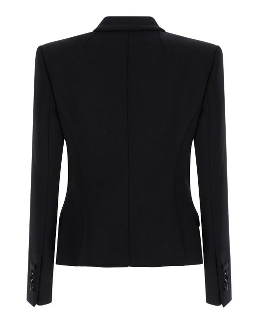 Dolce & Gabbana Black Single-Breasted Jacket With Buttons Fastening In