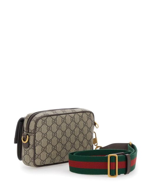 Gucci Brown Polyester Shoulder Bag for men