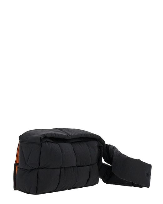 Bottega Veneta Black 'Padded Tech Cassette' Cross Body Bag for men